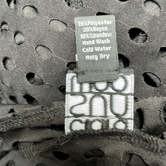 Clara Sun Woo Perforated Waterfall Open Front Cardigan - Picture 5 of 6